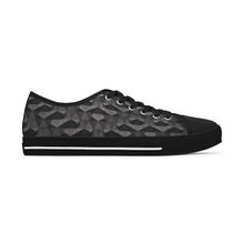 Load image into Gallery viewer, [GEOMETRIC INDIGO] {CUSTOM BMA} Women's Low Top Sneakers
