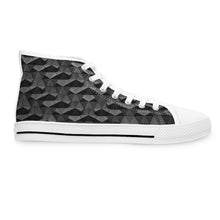 Load image into Gallery viewer, [GEOMETRIC INDIGO] {CUSTOM BMA} Women's High Top Sneakers
