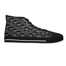 Load image into Gallery viewer, [GEOMETRIC INDIGO] {CUSTOM BMA} Women's High Top Sneakers
