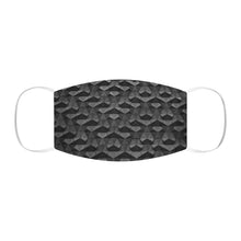 Load image into Gallery viewer, [GEOMETRIC INDIGO] WHITE Snug-Fit Polyester Face Mask
