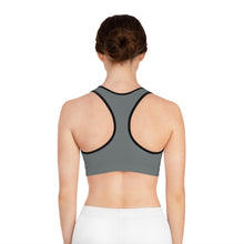 Load image into Gallery viewer, [BMA] GREY/BLACK Sports Bra (AOP)
