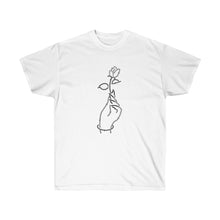 Load image into Gallery viewer, [ROSE] BLACK/WHITE Unisex Ultra Cotton Tee
