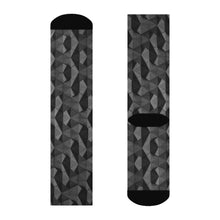 Load image into Gallery viewer, [GEOMETRIC INDIGO] Crew Socks
