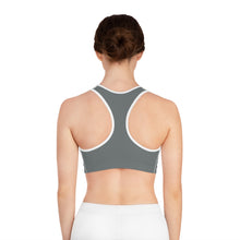 Load image into Gallery viewer, [BMA] GREY/WHITE Sports Bra (AOP)
