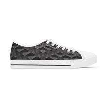 Load image into Gallery viewer, [GEOMETRIC INDIGO] {CUSTOM BMA} Women's Low Top Sneakers
