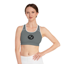 Load image into Gallery viewer, [BMA] GREY/BLACK Sports Bra (AOP)
