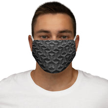 Load image into Gallery viewer, [GEOMETRIC INDIGO] WHITE Snug-Fit Polyester Face Mask

