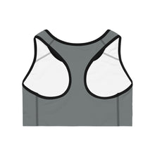 Load image into Gallery viewer, [BMA] GREY/BLACK Sports Bra (AOP)
