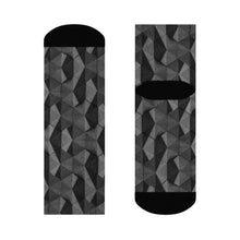Load image into Gallery viewer, [GEOMETRIC INDIGO] Crew Socks
