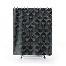 Load image into Gallery viewer, [GEOMETRIC INDIGO] Shower Curtain
